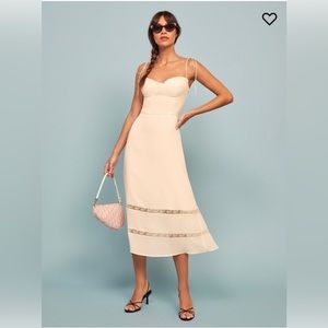 Reformation Ronan Dress- ivory size 0
